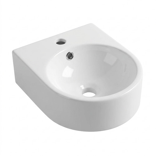 Small white wall hung basin - small,