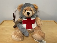 Steiff - Fynn in a suitcase….retired Knight.