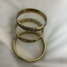 Vintage Gold Bangle Set 3pcs