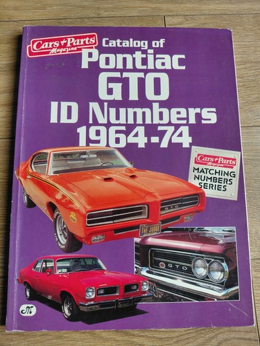 Catalog pontiac gto id - of,