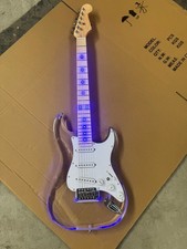 Acrylic white electric guitar