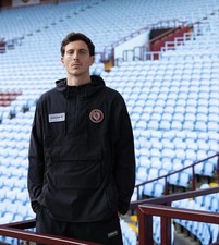 Adidas SPZL Smock Aston Villa Jacket MEDIUM with Brian Little Signature?NO TAGS