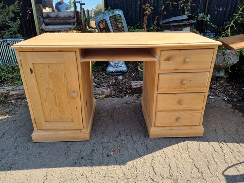 Solid pine computer desk - solid,