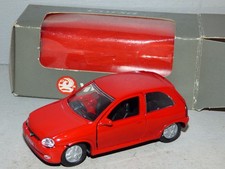 Gama 1:43 scale Vauxhall Corsa 2 door red with black interior Dealer Model