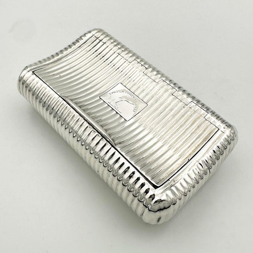 Georgian curved snuff box - georgian,