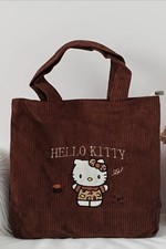 Hello Kitty brown Cord Handbag