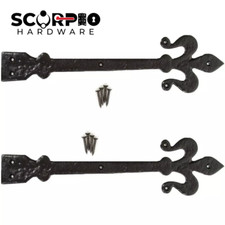 Fleur lys door hinge front - fleur,