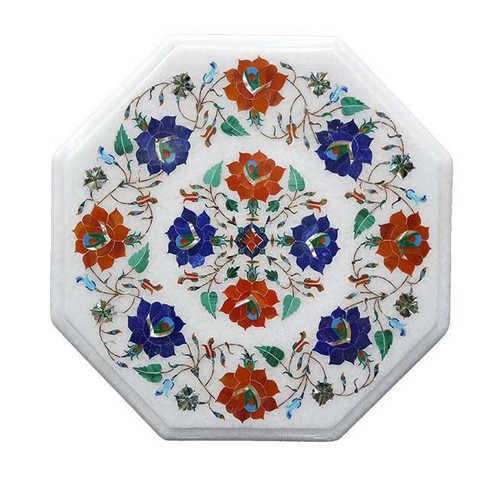 Octagon white marble - octagon,
