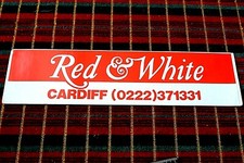 RED & WHITE (script) VINTAGE