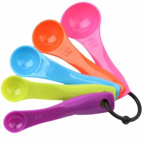 5pcs colorful measuring spoons - 5pcs,