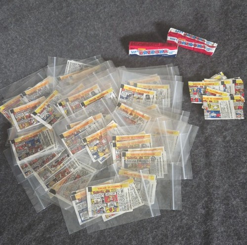 Bazooka joe 1980 wrappers - joe, 1980's