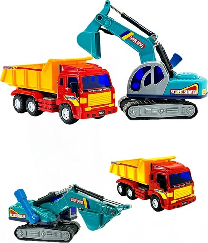 Excavator and tipper dump - excavator, tipper/dump