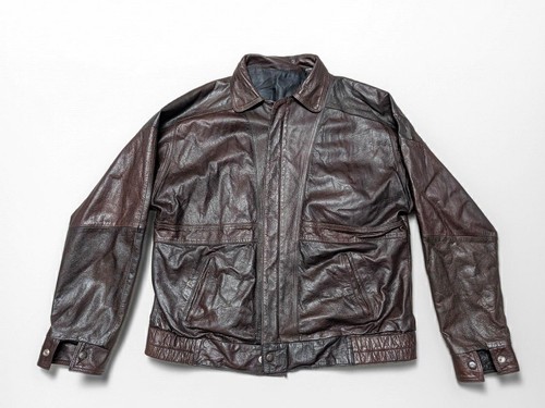 1990s vintage bomber - vintage, cowhide