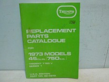 Triumph 750cc Trident T150 V Series 1 1973 Models Replacement parts catalogue