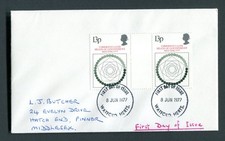 1977 Commonwealth Gutter Pair FDC. Watford, Herts First Day Cover. SG 1038