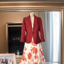 Jacques Vert UK 16 Occasion Jacket Mother of the Bride Wedding Guest Linen Mix