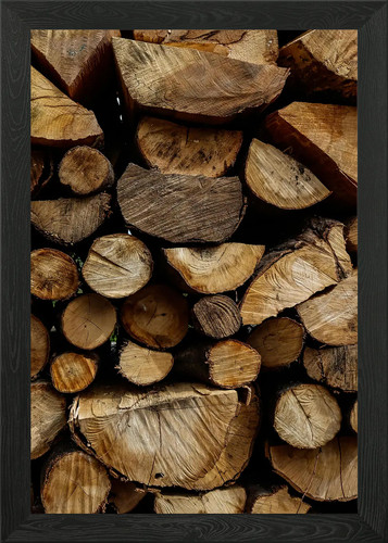 Stack cut firewood - stack, logs
