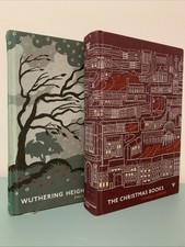 2x White's Books Fine Edition Christmas Books & Wuthering Heights Dickens/Bronte