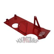 Engine Skid Plate Aluminum Red