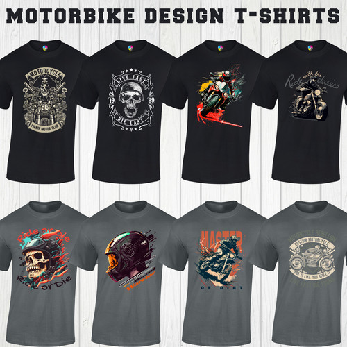 Motorbike design shirt cool - design, t