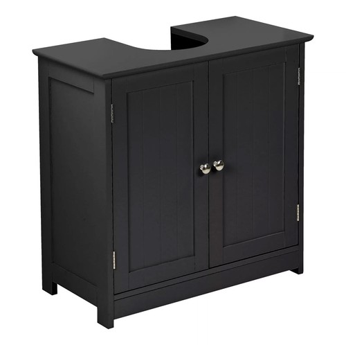 Black under sink basin cabinet - black,