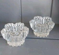 2 Small Pressed Glass