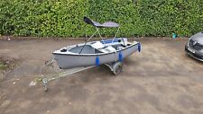 4.2m Rowing boat fishing boat new engine 14ft + trailer + engine ready to go 