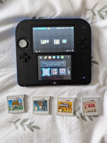 Nintendo 2ds black - nintendo, black/blue