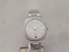 Gucci G Ladies watch. Stainless steel, Diamond case. GG2570. YA142506. RRP $2250