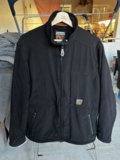 Mens Timberland Pro Series Black Lined Jacket Coat Zip Pockets Size Large