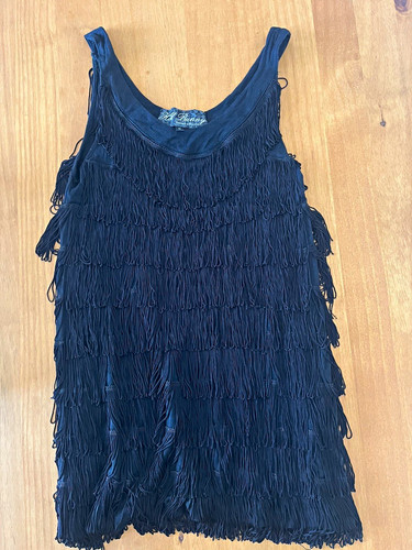 Hell bunny black fringe - black, mini