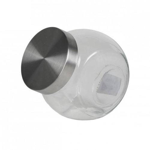 Glass candy jar - candy, stainless