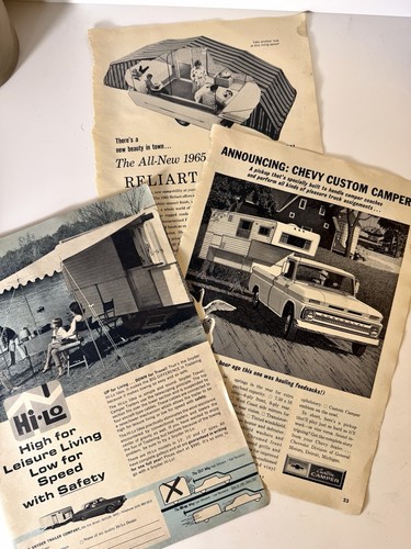 1960s camping trailer - 1960s, ads