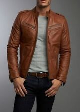 Men's Real Lambskin Tan Brown