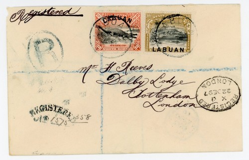 P37 labuan 1897 registered - p37/31,