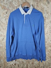 Mens Vintage Polo Ralph Lauren Rugby Shirt Long Sleeve Jumper Size Large 