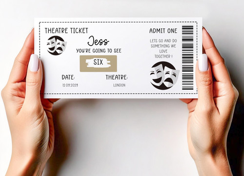 Personalised show ticket - personalised,