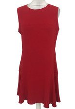 Joseph Women's Dress Size 14 (42) Red Panelled Flouncy Hem Used F1