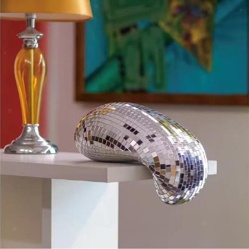 Melted disco ball decor - ball,