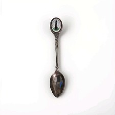 Silverplated Decorative Teaspoon With Old Lighthouse Dungeness. 12cm.