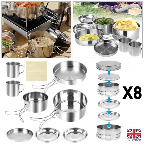 8pcs camping cookware - 8pcs,