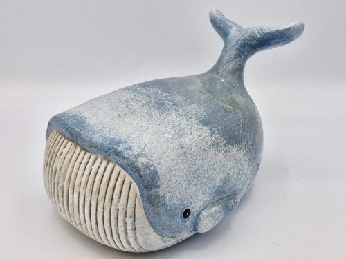 Ceramic whale ornament - whale,