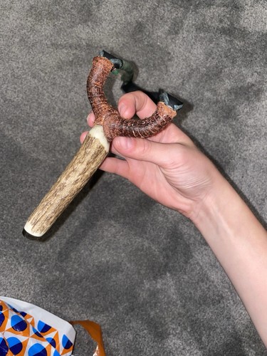 Deer antler handmade - antler, catapult