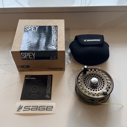 Sage spey reel 8 bronze - sage, 6/7/8