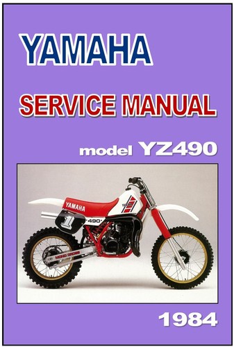 Yamaha workshop manual yz490 - workshop, l