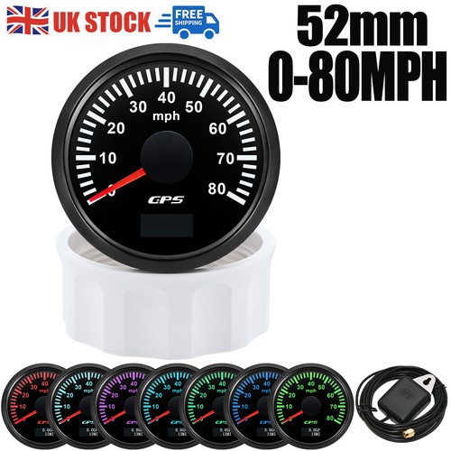 52mm gps speedometer 80mph - speedometer, 0-80mph