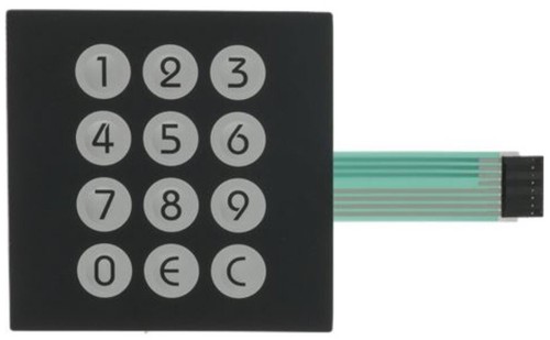 Push button panel - panel, 12
