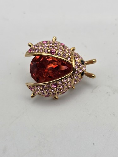 Vintage gold tone pink