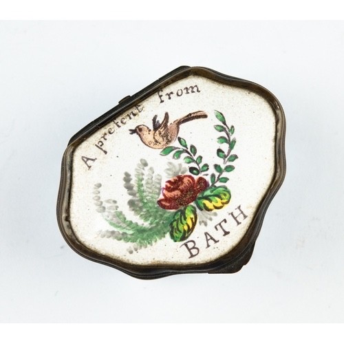 Antique enamel patch pill - enamel, /