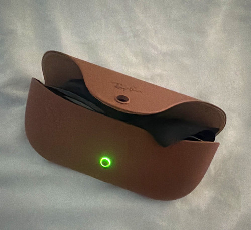 Brown hard glasses case - brown,